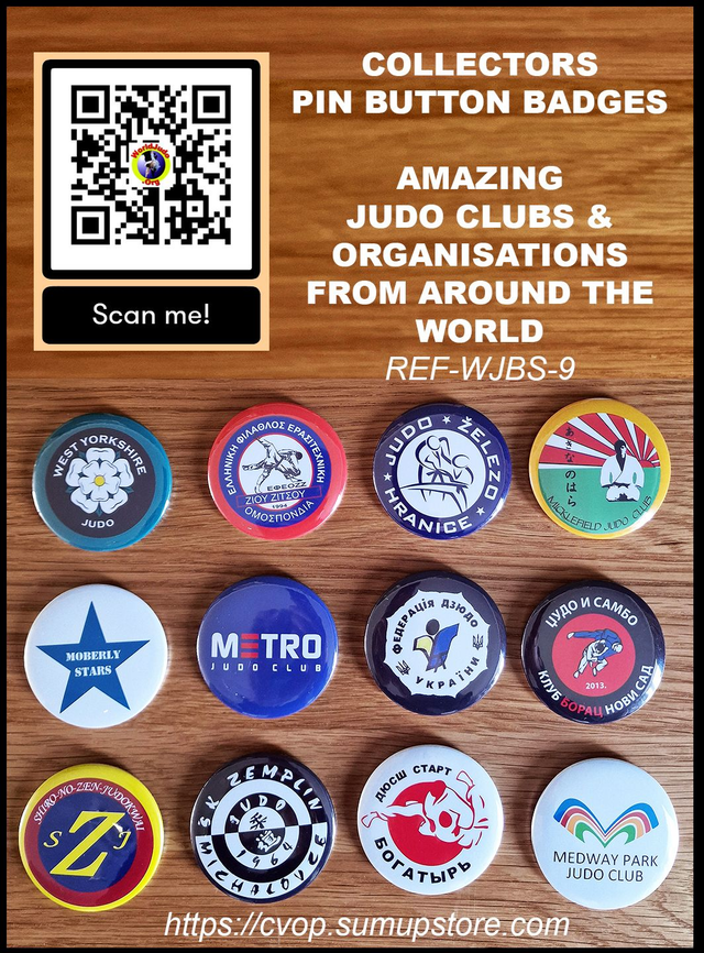 12 Amazing Judo Clubs Pin Badges - Ref WJBS-9
