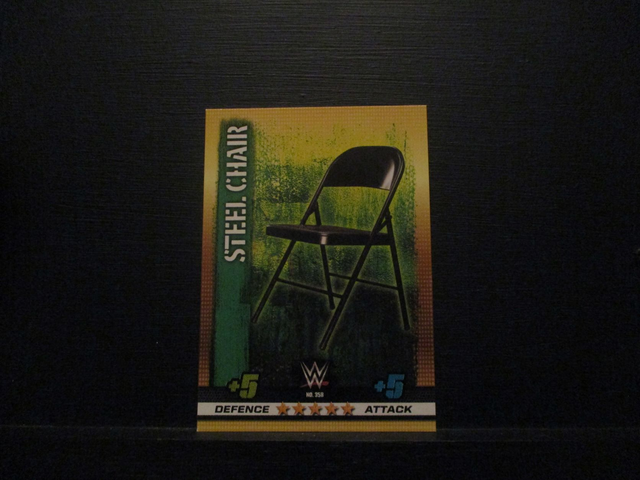 Steel Chair - Boosts Slam Attax 10th Edition Original Trading Card #358