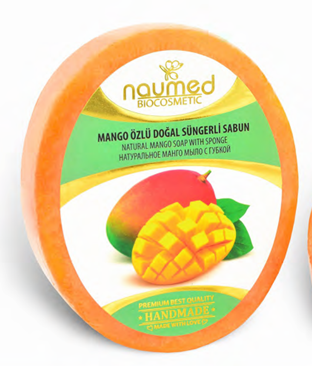 NAUMED Mydło w Gąbce z Ekstraktem z MANGO 135g