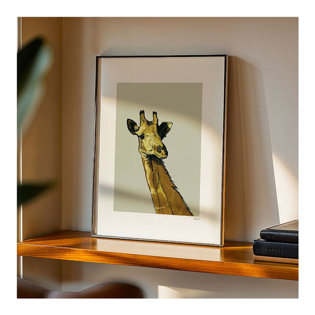 &#039;Giraffe&#039; art print