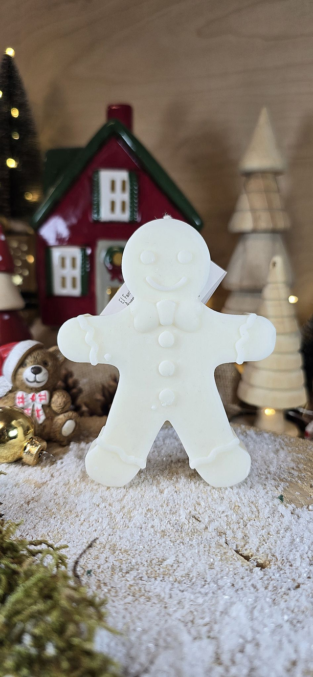 🍪 Bougie Grand bonhomme de Pain d&#039;Épices