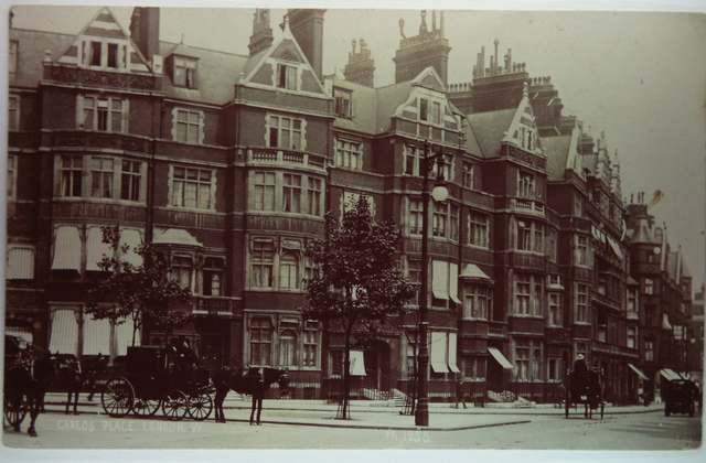 Carlos Place, Mayfair,  London W.  posted 1906 Published by F. Kehrhahn postcard Our Ref: A316