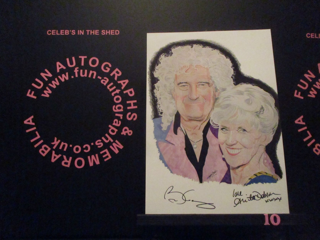 Brian May &amp; Anita Dobson Limited Edition Signed A4 Portrait Drawing Print (10)