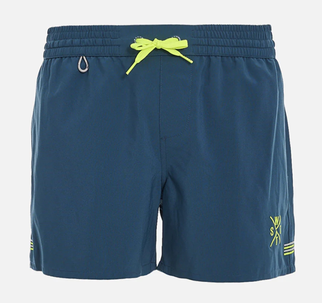 SHORT DE BAIN WATTS R-COOLZ - BLEU ET JAUNE