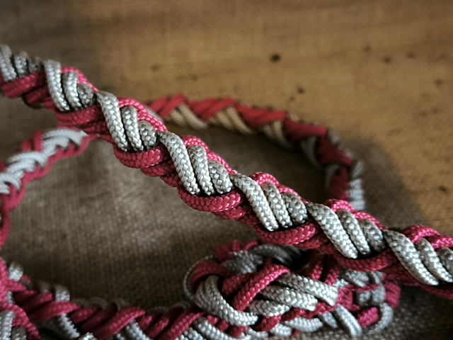 ♥️ Laisse "Rouge & Sable"