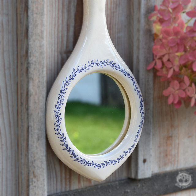 Keramické zrcátko Starobylé