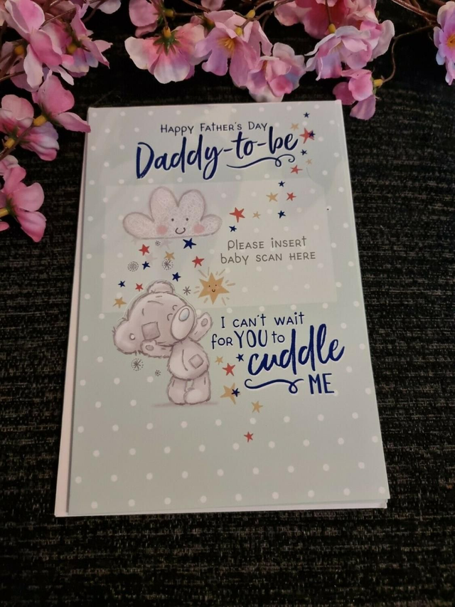 Daddy To Be Me To You Bear On Clouds Father's Day Card