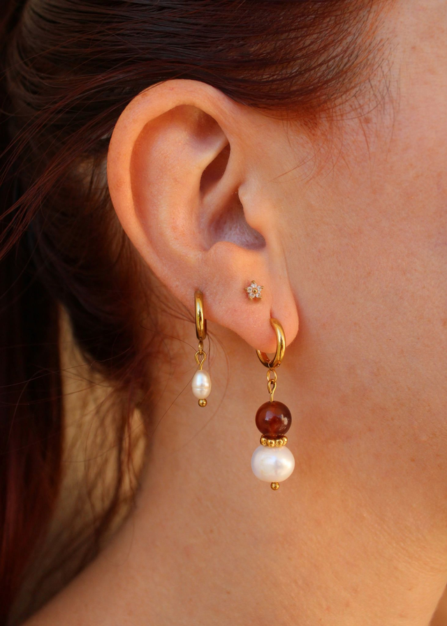 Boucles d’oreilles Grace - perles naturelles 