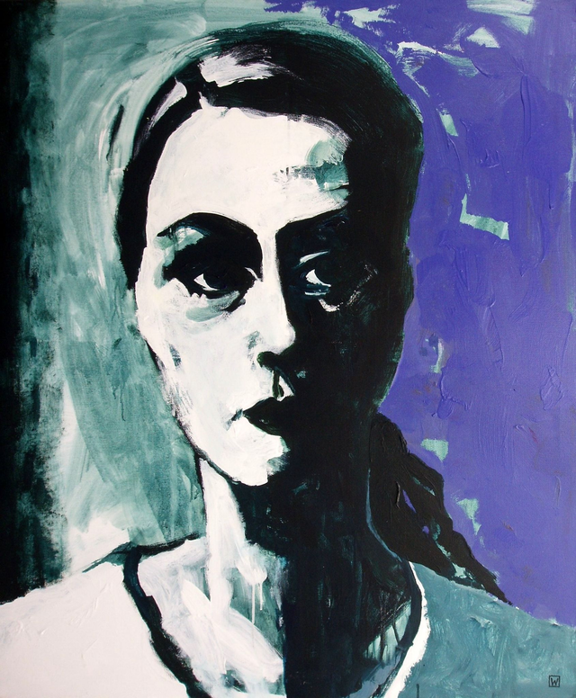 Christiane F., 120x100 akryl płótno