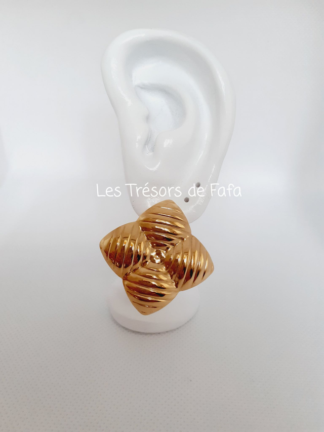Boucles d'oreilles carrées