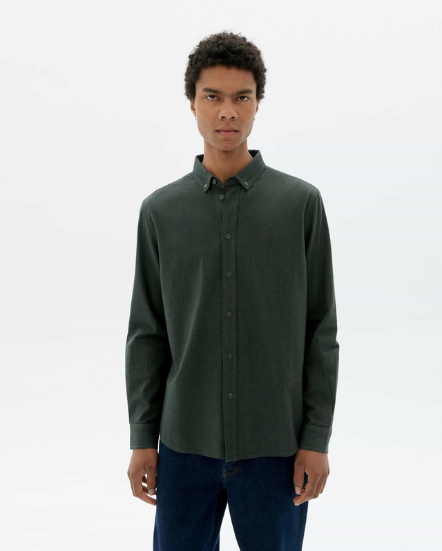 THINKING MU MICROCHECKS ANT SHIRT