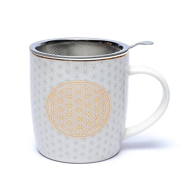 Tasse à thé Infuseur, Fleur de vie