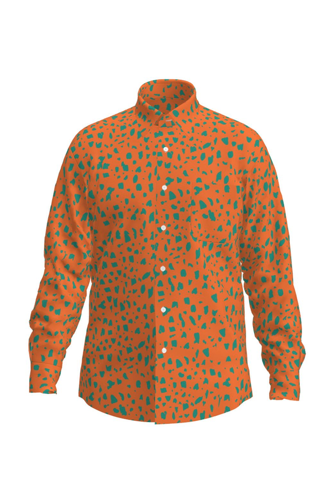 Chemise classique Homme Tsaka Orange