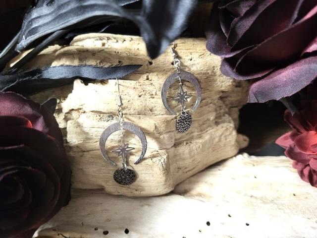 Boucles d'Oreilles "Sphère Etoilée"