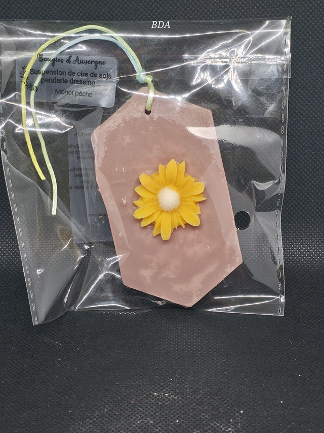 Suspension de cire de soja parfum Monoï Pêche 