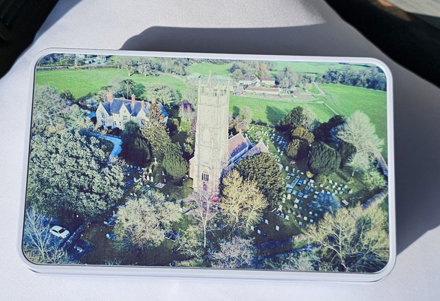 Tin - Publow White Rectangle Tin