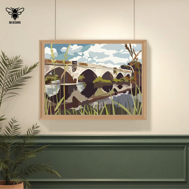 Art Print - Wimborne, Julian&#039;s Bridge