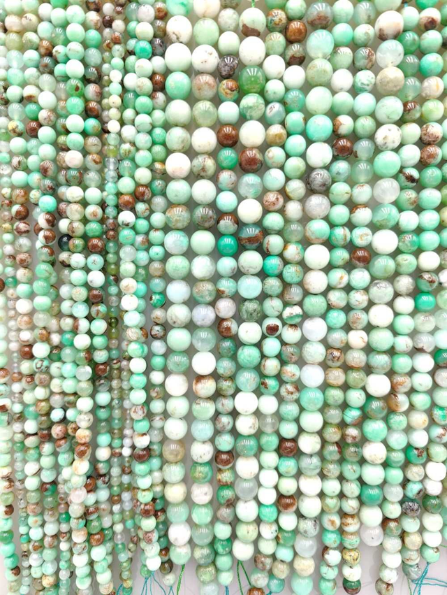 Chrysoprase - Perles polies