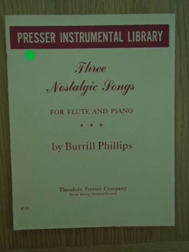 Three Nostalgic Songs for Flute and Piano
