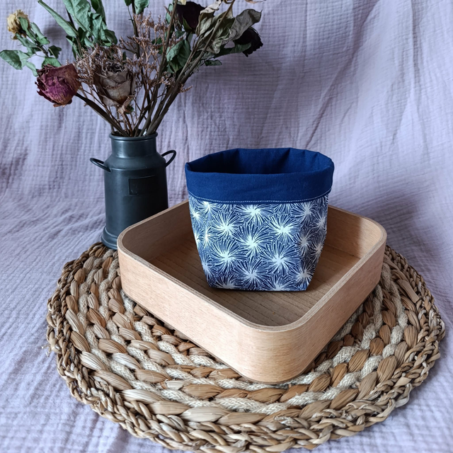 Panière Tourbillons Bleu Marine