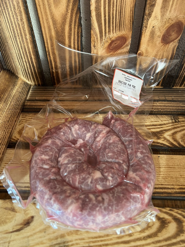 Saucisse pur porc 500g