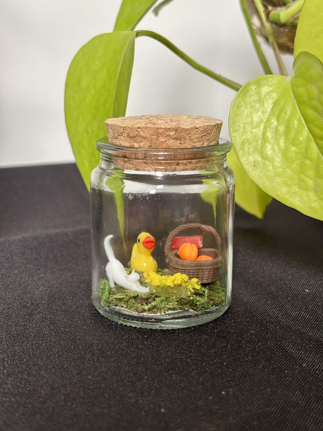 🍃 Mini terrarium verre - Édition été -  Canard