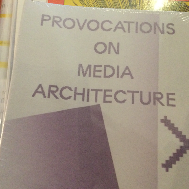 Provocations On Media Architecture