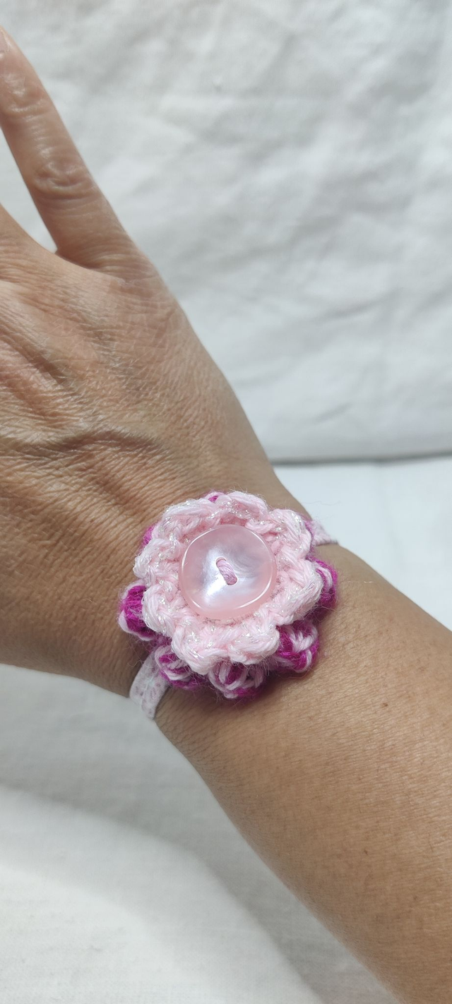 Bracelet Art Déco Rose Poudré