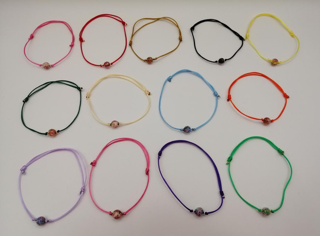 Bracelet Murano à lien coulissant 