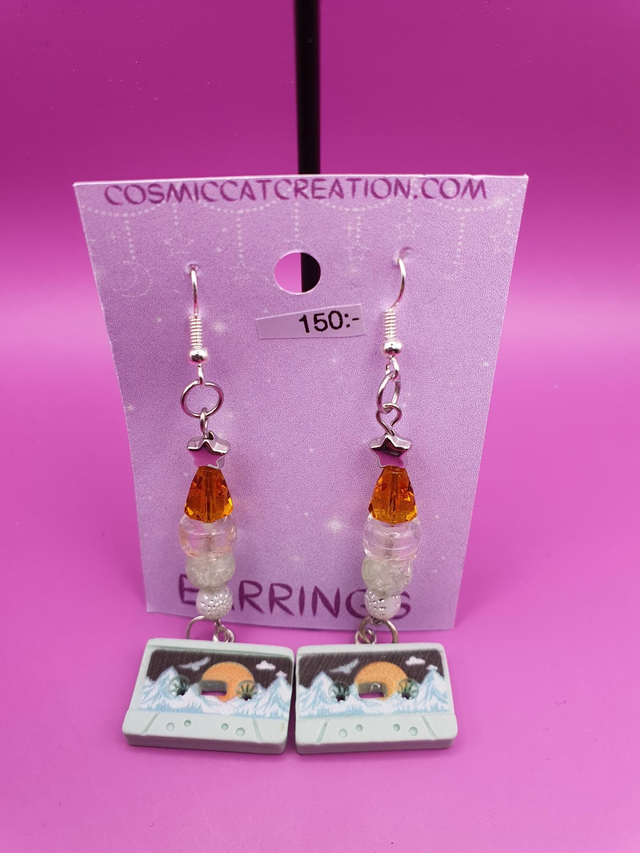 Earrings Cassette Green 