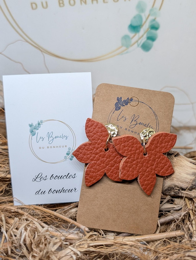 Boucles d'oreilles Sweety orange Terra Cotta sw016