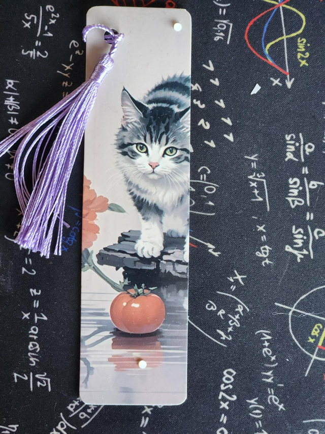 Marque-page 17 &quot;chat Leiw &quot; 