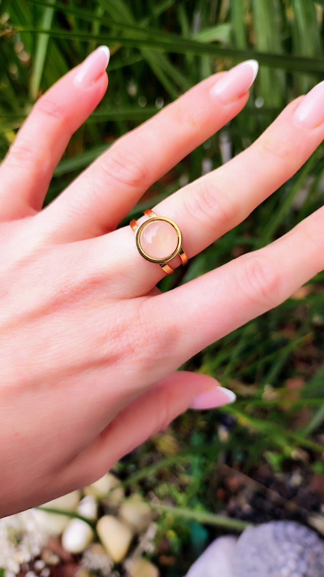 Bague Azélys Quartz rose