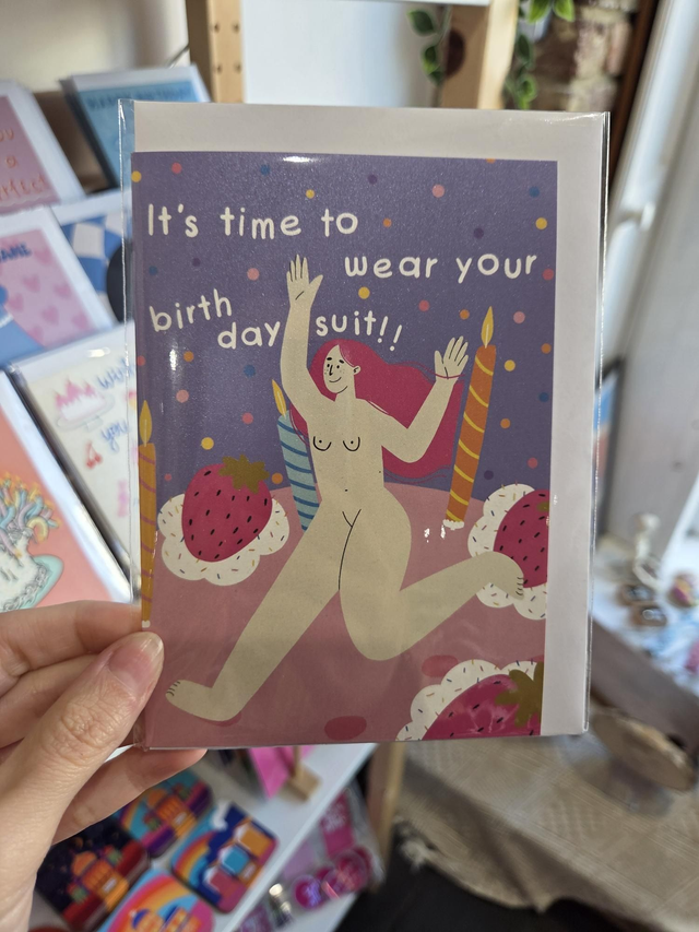 Birthday Suit Birthday Greetings Card - MD-015