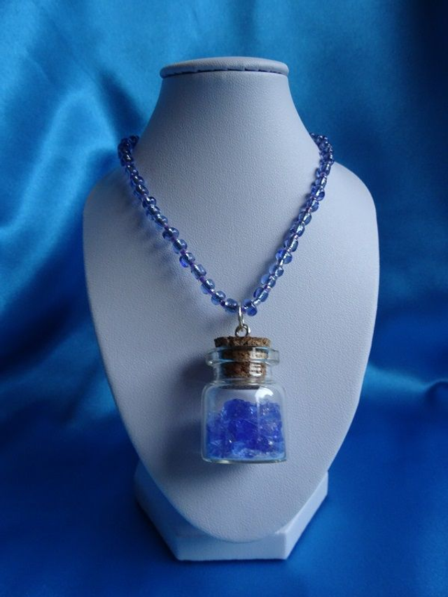 Collier fiole large (plusieurs modèles disponibles)