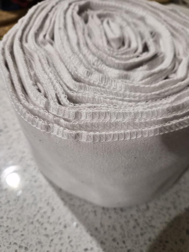 Lightweight white Mawashi (16oz, light) 6.5m. White