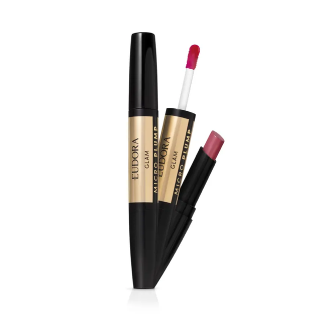 Batom Duo Rosado Nobre Glam Micro Plump 1,8g 