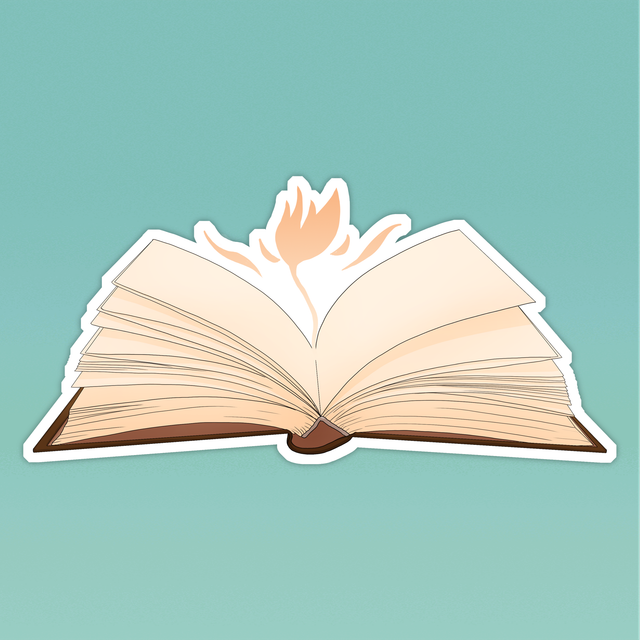 Magic Book Vinyl Sticker