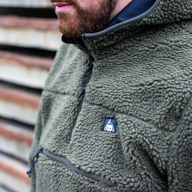 HALFAWRAP SHERPA PULLOVER JACKET I OLIVE
