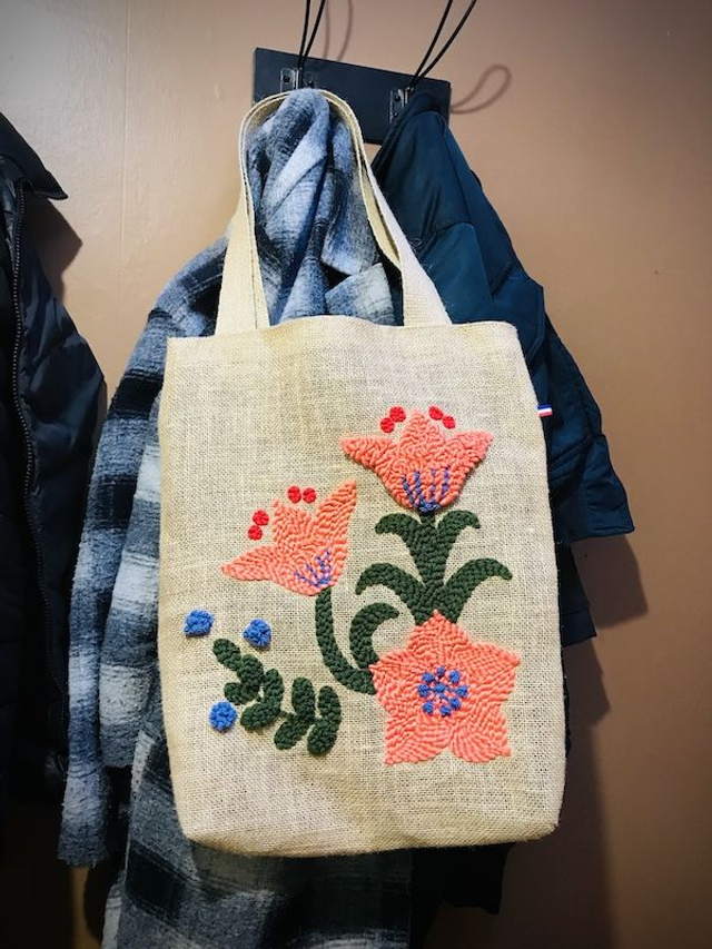 Grand sac fleurs