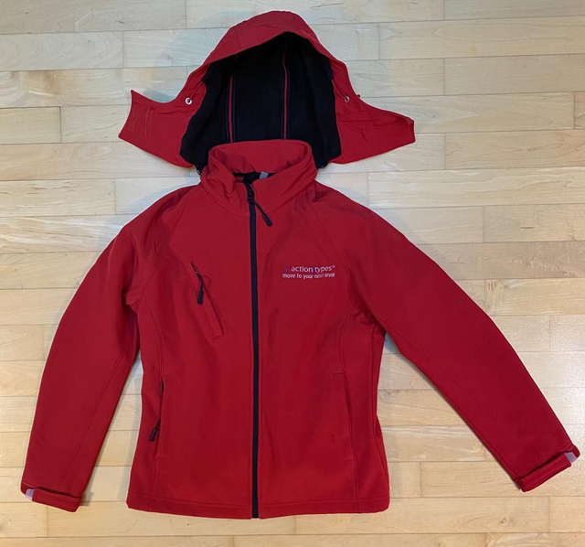 Veste Softshell à capuche AT Rouge