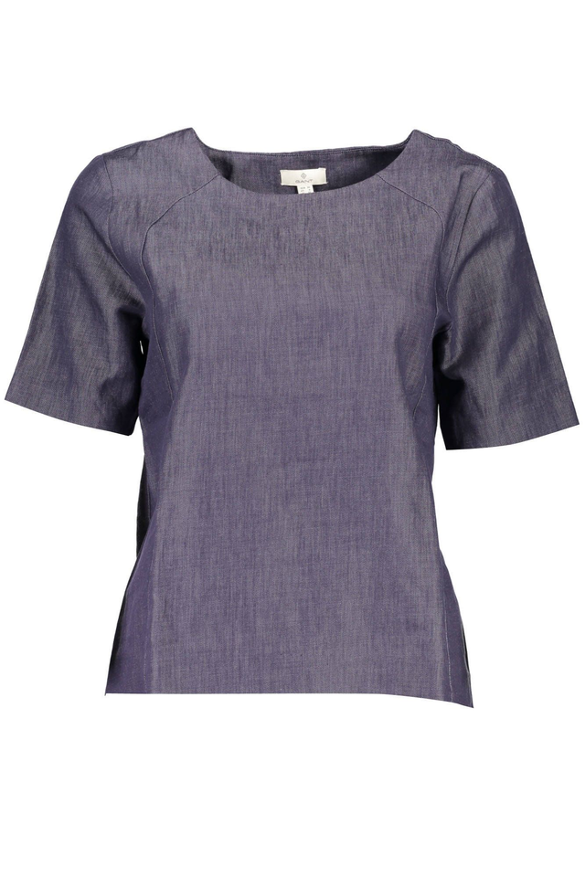 GANT T-SHIRT MANICHE CORTE DONNA BLU