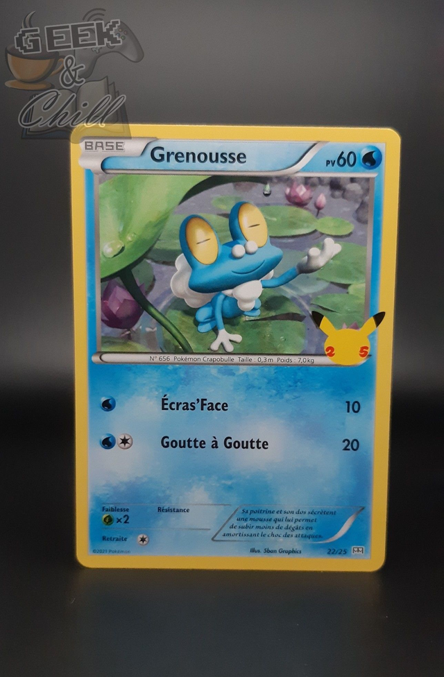 Carte Pokémon - 25th Anniversaire - Promo McDo 2021 - Grenousse
