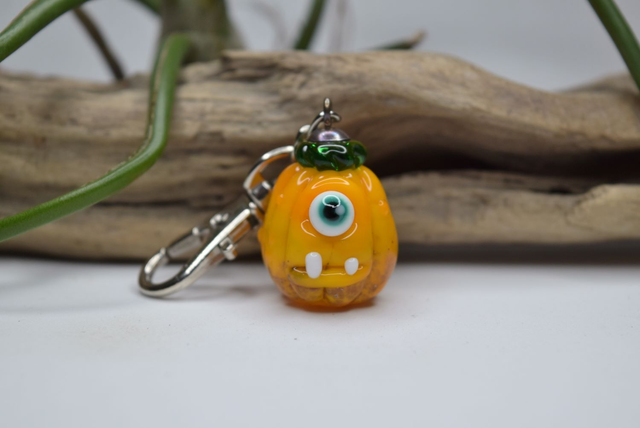 PORTE CLÉ CITROUILLE CYCLOPE