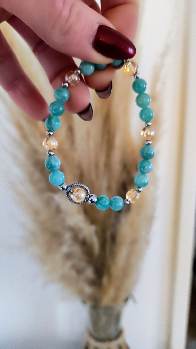 Bracelet "Colères" Amazonite