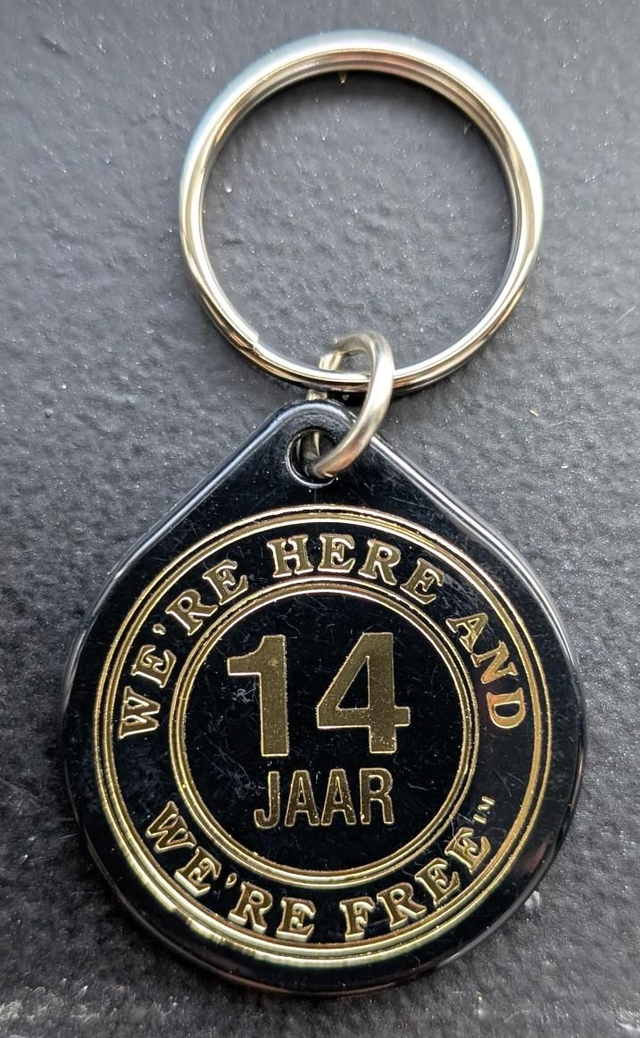 14 jaar plastic coin 