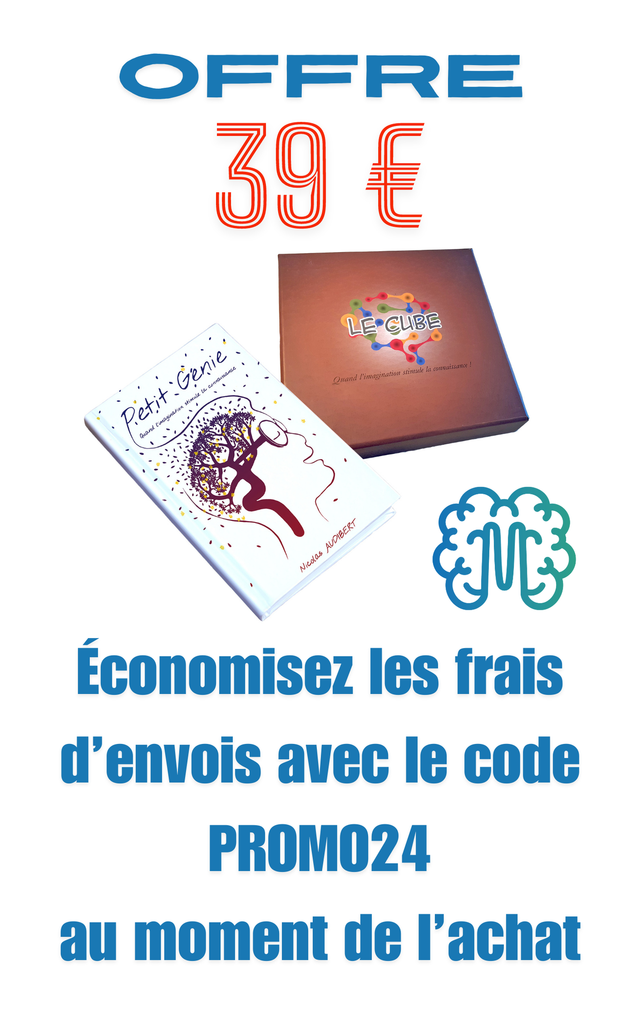 Promotion livre et jeu : Petit génie + Le Cube