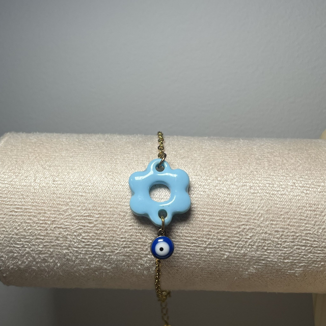 Bracelet Doré Bleu Turquoise 
