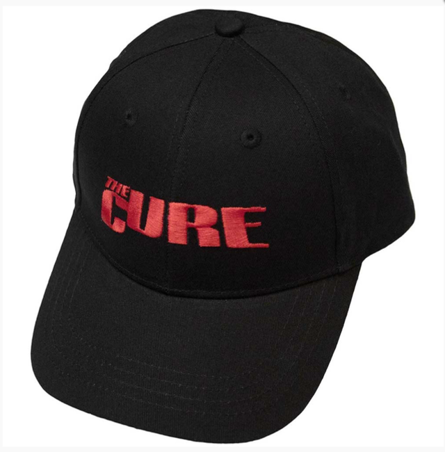 CURE UNISEX BASEBALL CAP: LOGO (BLACK)