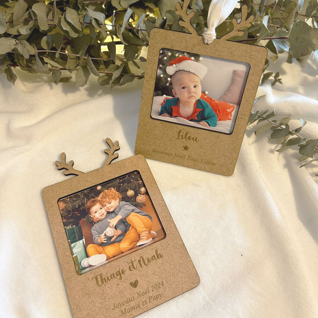 Suspension photo de Noël personnalisée 🎄